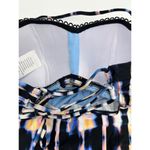 Lucky Brand Dye Print Sweetheart Neckline Strappy Tankini Top Multicolor Size XS Photo 4