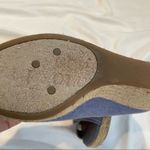 Franco Sarto Blue Peep Toe Espadrille Sandal Wedges Cheria Womens 9 Beachy Photo 4