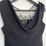 Coldwater Creek Black Dress Sheer Whimsigoth Beaded Overlay Draped Back 10 Photo 8