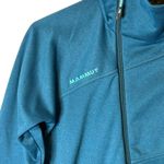 Mammut‎ Teal Blue Borah Fleece Asymmetrical Jacket Women’s Small 1010 Photo 4