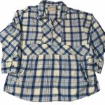 Free People  We the Free Wind River Plaid Shirt Pullover Tunic; pockets; Medium Photo 2