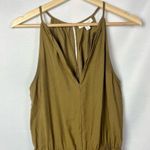 Prologue Olive Green V-Neck Sleeveless Cropped Jumpsuit S Photo 2