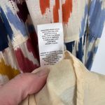 Tahari Tiered Maxi Dress Womens Large Multicolor Abstract Print Lined Cotton Photo 12