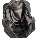 Vintage Vaneli Black Suede Studded Chain Hobo Bag Photo 5