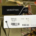 MINKPINK Women’s Size L Green Multi Floral High Waisted Flowy Shorts Photo 3