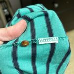 L.L. Bean navy turquoise striped knit women’s dress size M BIN T Blue Size M Photo 9