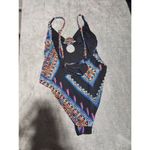 Tinibikini  SWIMWEAR Multi Print Bathing Suit  One piece sz S Photo 1