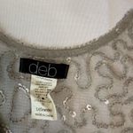 Deb Gray Sequin Crop Tank Top Size L Photo 1