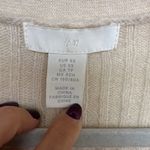 H&M  Women's Cream V-Neck Cardigan with Jewel Buttons, Size XS, EUC Photo 2