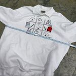 Vintage y2k grandma granny Nurse collared sweatshirt White Size M Photo 4