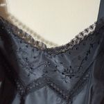 Barbizon Slip/Dress Black Fabulously designed 1940s 1950s Dark Whimsy Goth XS Photo 6