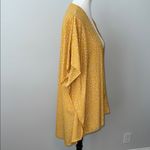 Honeyme Yellow Floral Kimono Short Sleeve Oversize Cardigan Women's Small Photo 4