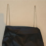 ZARA  Satin Black Mini Dress With Sparkling Straps Photo 6