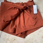 Calia by Carrie NWT Calia Journey Collection High-Rise Paperbag Skort Caramelized Walnut M Photo 4