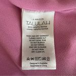 TALULAH La Maison  Women’s Jodi Ruffle High Neck Pleated Orchid Pink Midi Dress L Photo 10