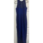 Tadashi Shoji  Dress Sz 12 Blue Floor Length Mother of Bride/Groom Bridesmaid EUC Photo 1