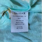 Talula Artizia Pale Turquoise Yellow Rose Print Soft Tank Top - M EUC Photo 6
