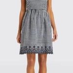 Draper James  size 6 Blue and White Gingham Dress Photo 0
