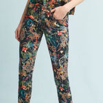 Anthropologie Mid Rise Skinny Jeans with floral print Photo 0