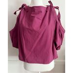 Moussy • Pinkish Purple Cold Shoulder Tie Shoulder Accent Blouse Pink Photo 7
