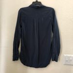 Magellan  Navy blue button-up shirt top blouse long sleeve- S  Photo 1