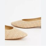 ASOS  Design lemonade anklet ballet flats in natural size 8 Photo 1