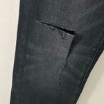 Edwin Women's CAi Straight Leg Ripped Distressed Black Denim Jeans 27 New Photo 5