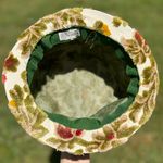 Vintage 60s Chenille Carpet Tapestry Hat Multiple Photo 5