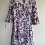 Rabbit Rabbit Rabbit Floral Lace Lilac & Lavender Midi Dress Size 12P Photo 0