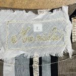 Marilu Metallic Striped Kimono Blouse Large Brown Photo 2