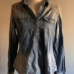 Shyanne  Ombre Western Pearl Snap Button Shirt | Size: L Photo 0