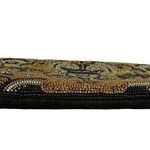 Mary Frances NWOT  Beaded Black Gold Evening Bag Wristlet Clutch Purse Photo 4