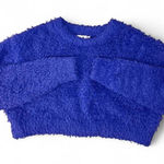 Urban Outfitters Fuzzy  cropped PURPLE sweater size small Photo 0
