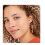 Stella & Dot gold tone Holland earrings Photo 9