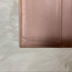 Gucci  GG Monogram Trifold Wallet Pink Leather Trims Authentic Photo 6