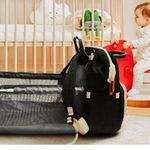 Akshomz Diaper Bag Backpack with Changing Station, Black Tan NEW Photo 10