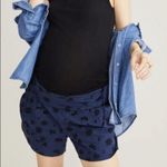 NWT Hatch Renata Maternity Shorts Navy Blue Floral Eyelet Size 3 L/XL Photo 1