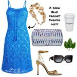 J.Crew  Crochet sweater-dress in Electric Blue Photo 3