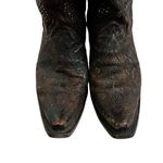 Corral Distressed Brown Leather Flowered Embroidery Western Boots, Sz 9 Photo 12