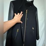 Milly  100% Lambskin Leather Sleeve,Black Jacket,Shell 80% Wool 20%Polyamide Photo 4