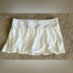 Lululemon  Play Off The Pleats Skirt 13” White Sz 8 Tennis Golf Athletic Skort Photo 5