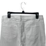 D. Jeans White Denim Floral Embroidered Hi Jeans Women Size 10 Straight Leg Boho Flower Photo 5