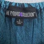 Pyramid Collection Embroidered Renaissance Maxi Dress Size L Blue Bust Tie Goth Size L Photo 8