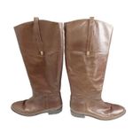 Cole Haan  Womens Brennan Riding Boots Brown Leather Straps Knee High Zip 8.5 Photo 3