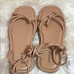 Torrid Tie Ankle Strappy Flatform Sandal Nude. Size 8.5 WW Photo 4