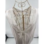 LASCANA White Sleeveless Top Crochet Detail Women’s SIZE 12/14 White Photo 4