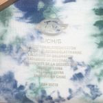 Dickies  Tie Dye Cropped Blue Green White Lettuce Hem Short Sleeve Shirt Photo 4