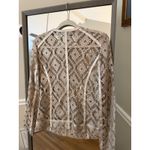 Bagatelle Collection Nude Lace Zip Jacket Women’s Small Elegant Sheer Chic Photo 3