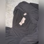 ALC Frank NWOT A.L.C. Off the shoulder long sleeves Ruched Jersey black Midi-Dress sz XS Photo 9