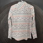 Panhandle Rough Stock Pearl Snap Western Shirt Women's M Aztec Print Cowgirl NWT White Size M Photo 1